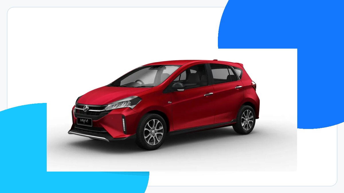 Myvi in Cranberry Red